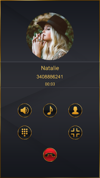 Herunterladen Dark Theme Dialer Personalisierung für Android Bildschirmfoto 3