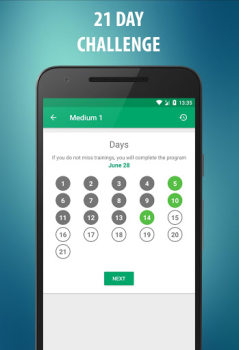 Herunterladen Bauchmuskel Workouts - 21 Tage Gesundheit & Fitness für Android Bildschirmfoto 4