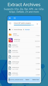 Herunterladen 7zip & Zip - Zip File Manager Werkzeuge für Android Bildschirmfoto 3