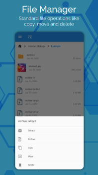 Herunterladen 7zip & Zip - Zip File Manager Werkzeuge für Android Bildschirmfoto 7