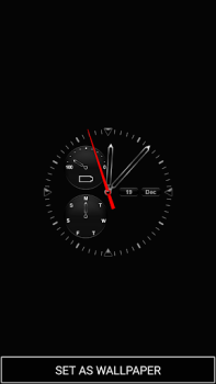 Herunterladen Cool Clock Live Wallpaper Personalisierung für Android Bildschirmfoto 2