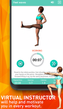 Herunterladen Aerobics workout at home Gesundheit & Fitness für Android Bildschirmfoto 3