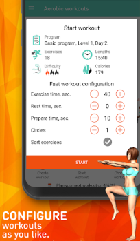 Herunterladen Aerobics workout at home Gesundheit & Fitness für Android Bildschirmfoto 4