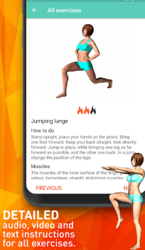 Herunterladen Aerobics workout at home Gesundheit & Fitness für Android Bildschirmfoto 5
