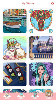 Herunterladen Color Master: Coloring Games Unterhaltung für Android Bildschirmfoto 5