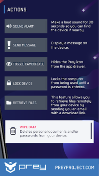 Herunterladen Prey: Find My Phone & Security Werkzeuge für Android Bildschirmfoto 6