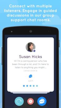 Herunterladen 7 Cups - Angst und Stress chat Gesundheit & Fitness für Android Bildschirmfoto 2