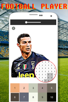 Herunterladen Football Logo Coloring By Number Puzzle-Spiele für Android Bildschirmfoto 3