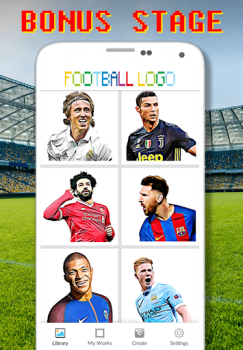 Herunterladen Football Logo Coloring By Number Puzzle-Spiele für Android Bildschirmfoto 4