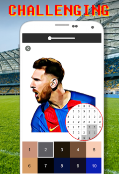 Herunterladen Football Logo Coloring By Number Puzzle-Spiele für Android Bildschirmfoto 5