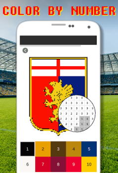 Herunterladen Football Logo Coloring By Number Puzzle-Spiele für Android Bildschirmfoto 6