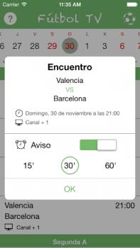 Herunterladen Futbol TV Sport für Android Bildschirmfoto 3