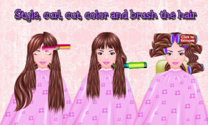 Herunterladen Free Girls Game Hair Salon Gelegentlich für Android Bildschirmfoto 3