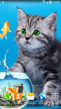 Herunterladen Cat Live Wallpaper Personalisierung für Android Bildschirmfoto 5