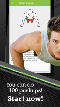 Herunterladen 100 Liegestütze trainieren Gesundheit & Fitness für Android