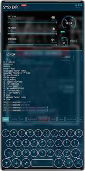 Herunterladen Aris Launcher, Hacker Style UI Personalisierung für Android Bildschirmfoto 7