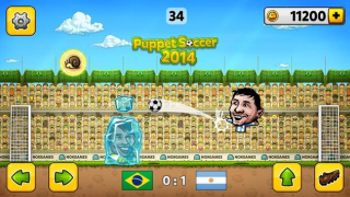 Herunterladen Puppet Soccer – Fußball Sport Spiele für Android Bildschirmfoto 2