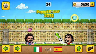 Herunterladen Puppet Soccer – Fußball Sport Spiele für Android Bildschirmfoto 4