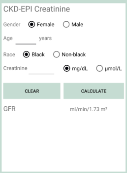 Herunterladen eGFR Rechner Medizin für Android Bildschirmfoto 2