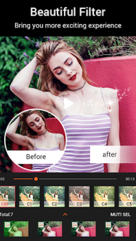 Herunterladen Beauty Video - Video Editor Video-Player und -Editoren für Android Bildschirmfoto 5