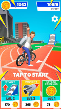 Herunterladen Bike Hop: BMX-Fahrer Arkade für Android Bildschirmfoto 7