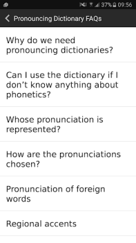 Herunterladen English Pronouncing Dictionary Bildung für Android Bildschirmfoto 5