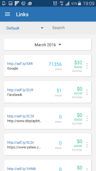 Herunterladen AdFly - Paid URL Shortener Werkzeuge für Android Bildschirmfoto 2