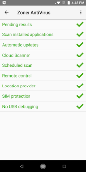 Herunterladen Zoner AntiVirus Werkzeuge für Android Bildschirmfoto 2