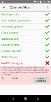 Herunterladen Zoner AntiVirus Werkzeuge für Android Bildschirmfoto 5