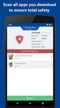 Herunterladen Zemana Antivirus Werkzeuge für Android Bildschirmfoto 4