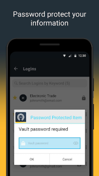 Herunterladen Norton Password Manager Werkzeuge für Android Bildschirmfoto 3