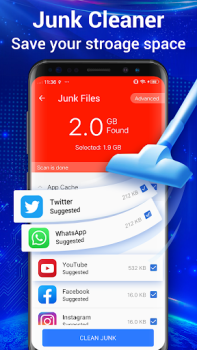 Herunterladen Reiniger - Telefon Booster Werkzeuge für Android Bildschirmfoto 3