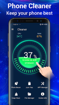 Herunterladen Reiniger - Telefon Booster Werkzeuge für Android Bildschirmfoto 5