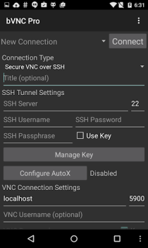 Herunterladen bVNC: Secure VNC Viewer Arbeit für Android Bildschirmfoto 2