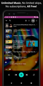 Herunterladen Videomusik Player Downloader Musik und Audio für Android Bildschirmfoto 3