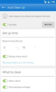 Herunterladen Auto Clean Up Werkzeuge für Android Bildschirmfoto 2