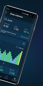 Herunterladen Sleepzy: Schlaftracker Lebensstil für Android Bildschirmfoto 2