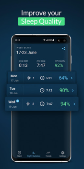 Herunterladen Sleepzy: Schlaftracker Lebensstil für Android Bildschirmfoto 5
