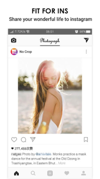 Herunterladen No Crop für Instagram Foto für Android Bildschirmfoto 6