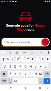 Herunterladen Nissan Radio Code Generator Autos & Transport für Android Bildschirmfoto 2