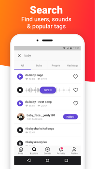 Herunterladen Dubsmash Video-Player und -Editoren für Android Bildschirmfoto 5