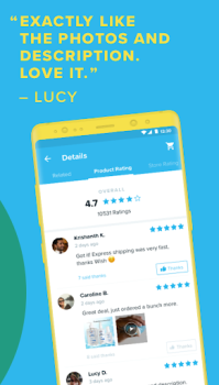 Herunterladen Wish: Shoppen und Sparen Einkaufen für Android Bildschirmfoto 5
