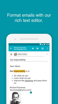 Herunterladen Aqua Mail – schnell & sicher Kommunikation für Android Bildschirmfoto 3