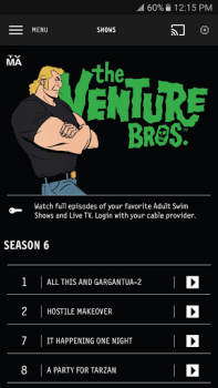 Herunterladen [adult swim] Unterhaltung für Android Bildschirmfoto 5
