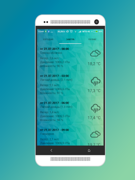 Herunterladen Погода в Бресте Wetter für Android Bildschirmfoto 2