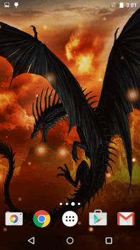 Herunterladen Drachen Live Hintergrund Personalisierung für Android Bildschirmfoto 3