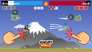Herunterladen Springen Ninja Party 2 Spieler Arkade für Android Bildschirmfoto 4