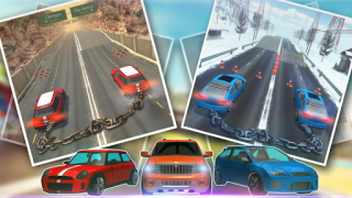 Herunterladen verkettete autorennen 3D Rennen für Android Bildschirmfoto 7