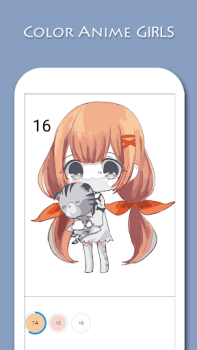 Herunterladen Anime - Paint by Numbers Unterhaltung für Android Bildschirmfoto 2