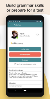 Herunterladen Cambly - Englischlehrer Bildung für Android Bildschirmfoto 3